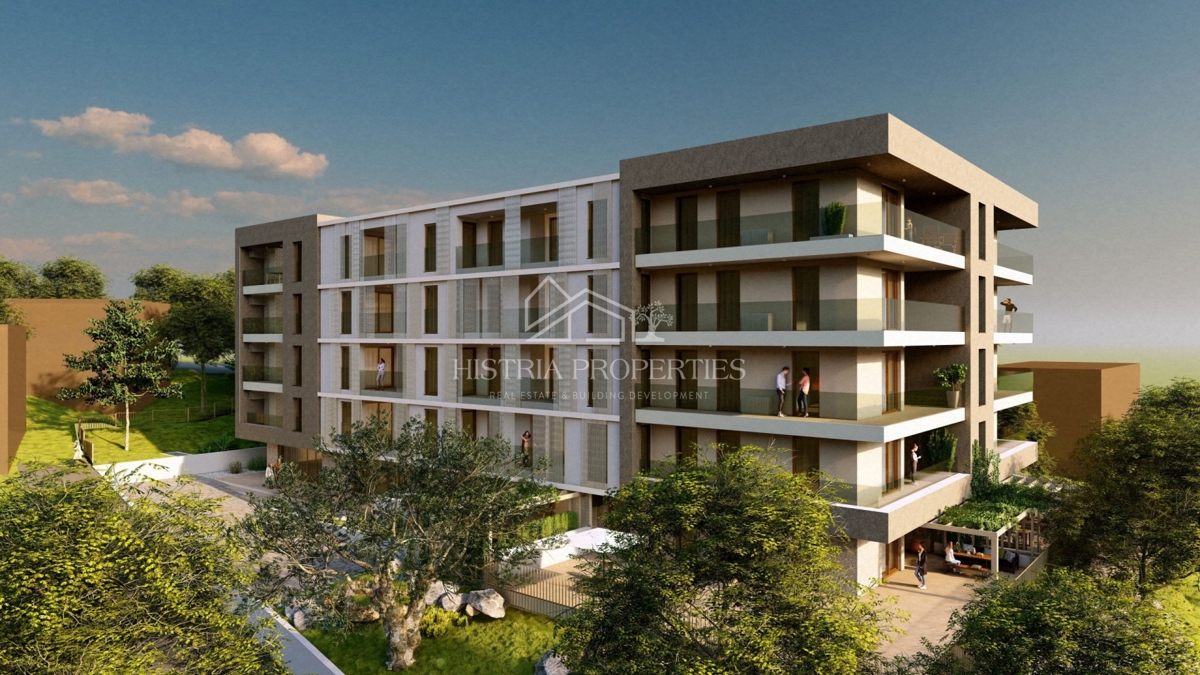 Izjemno kakovostna novogradnja in stanovanje z veliko teraso in pogledom na morje