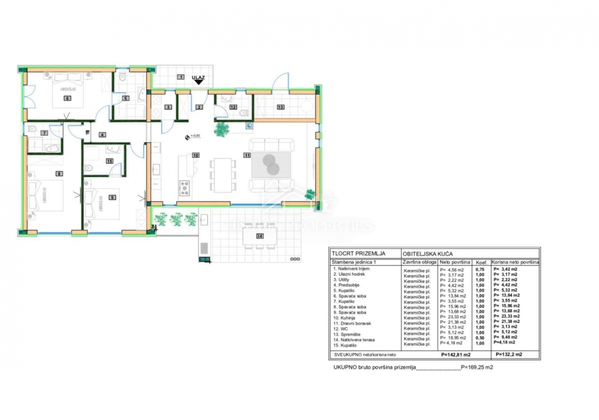 Enonadstropna hiša z bazenom, čudovit in sodoben dizajn, s pogledom na naravo
