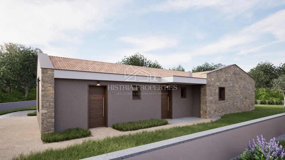 Enonadstropna hiša z bazenom, čudovit in sodoben dizajn, s pogledom na naravo