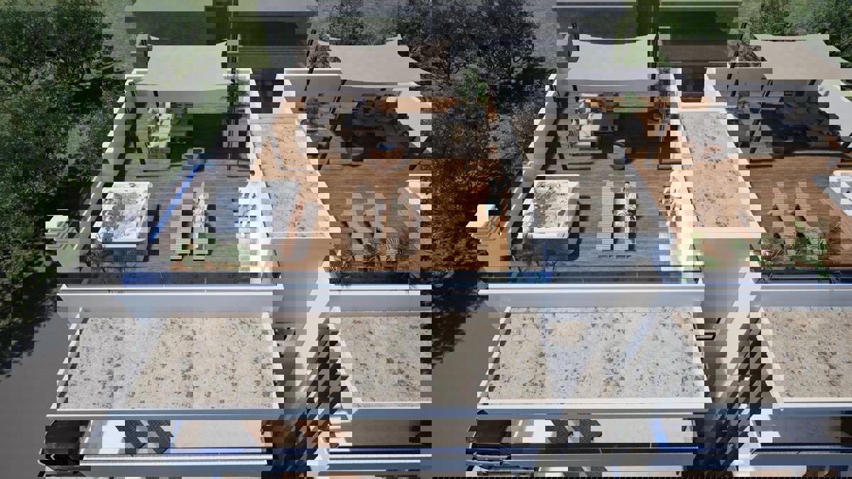 Novogradnja v bližini morja in plaže