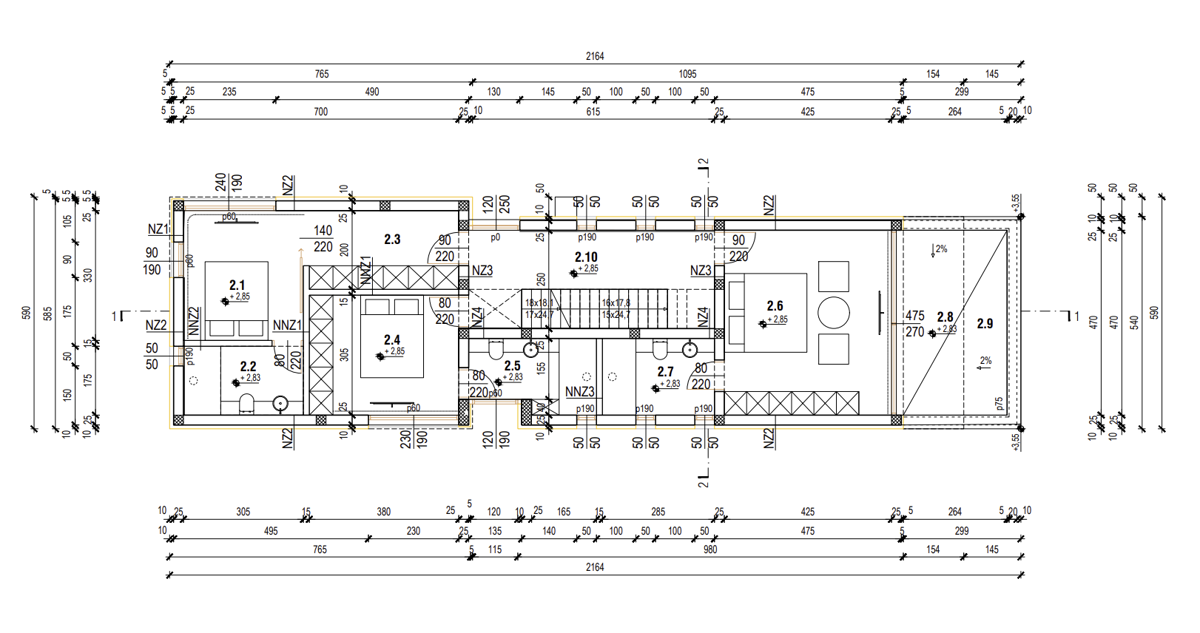 Moderna vila z razgledom na morje