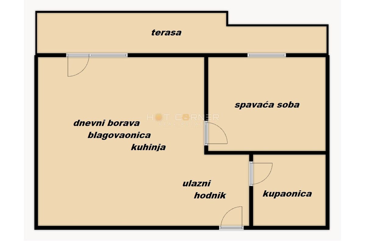 Stanovanje Monvidal, Pula, 52m2