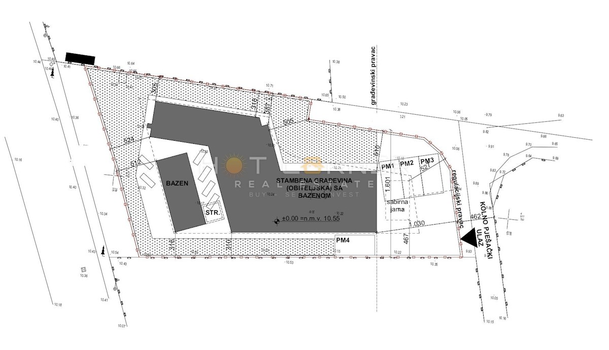 Gradbeno zemljišče Valbandon, Fažana, 1.010m2