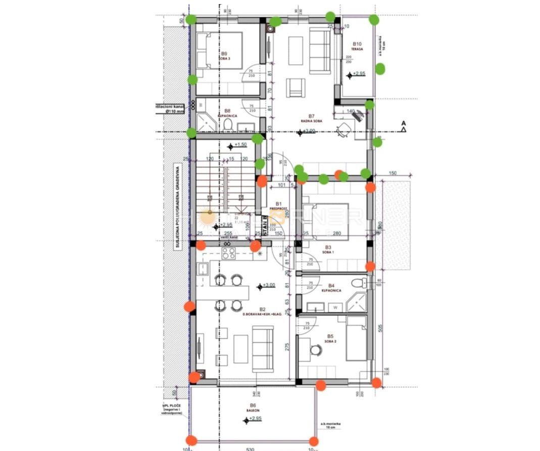 Stanovanje Medulin, 65m2