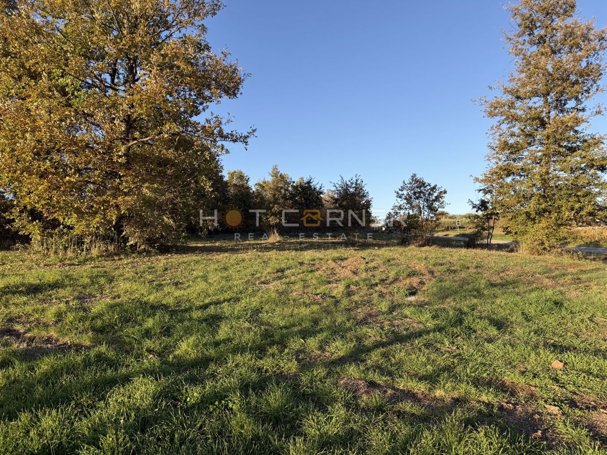 Barban, 4 zazidljiva zemljišča za gradnjo 4 počitniških hiš, pogled na morje