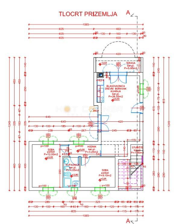 Stanovanje Medulin, 75m2