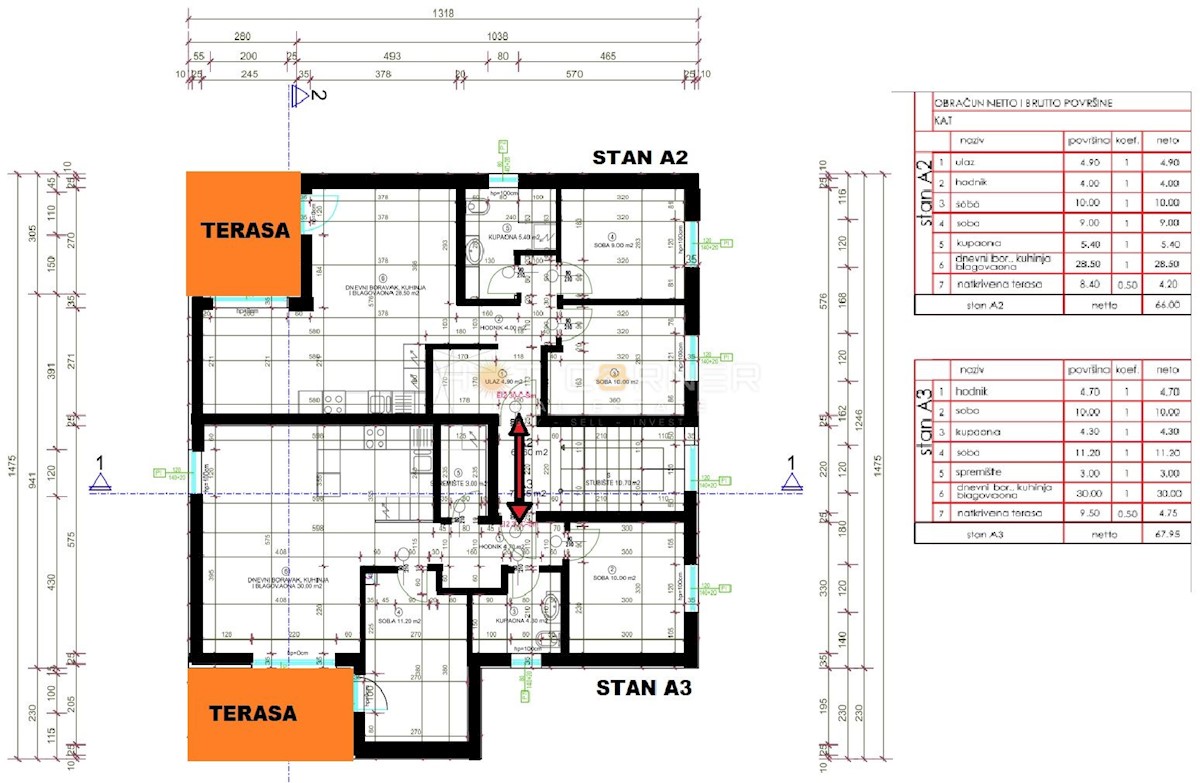 Stanovanje Valbandon, Fažana, 69,50m2