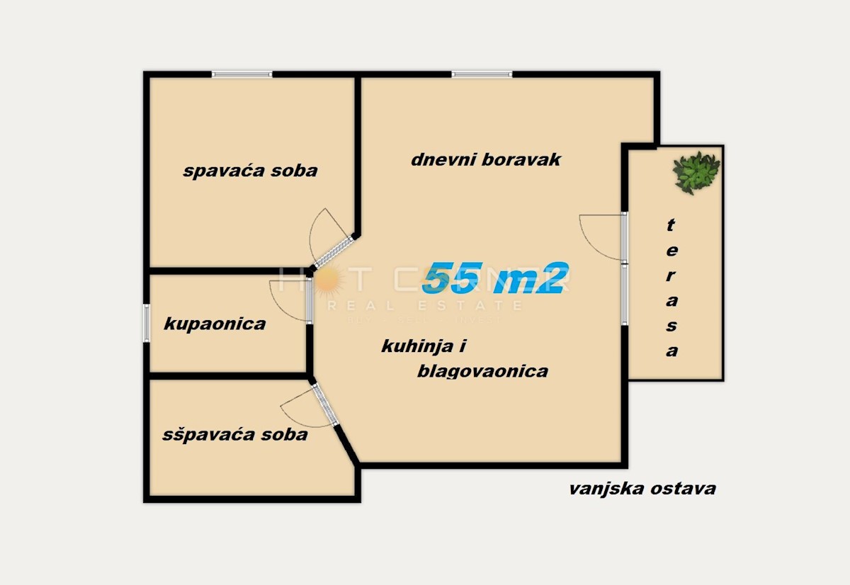 Stanovanje Medulin, 55m2