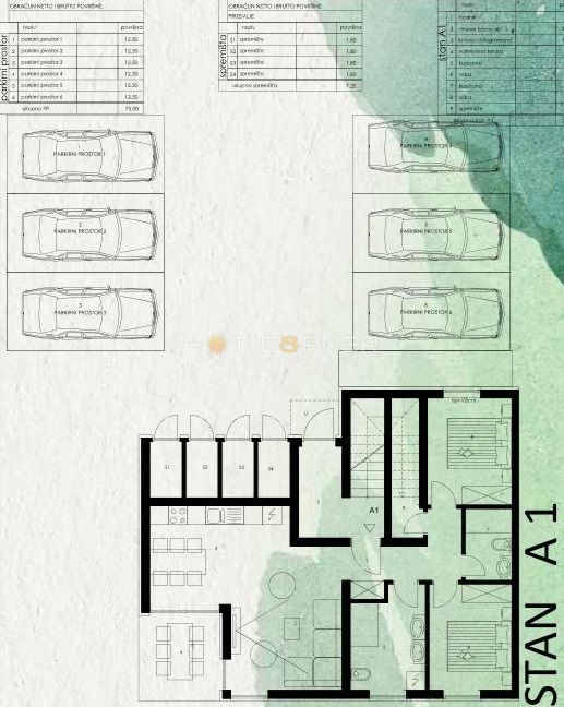 Stanovanje Valmade, Pula, 75,32m2