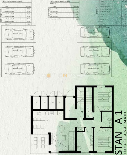 Stanovanje Valmade, Pula, 75,32m2