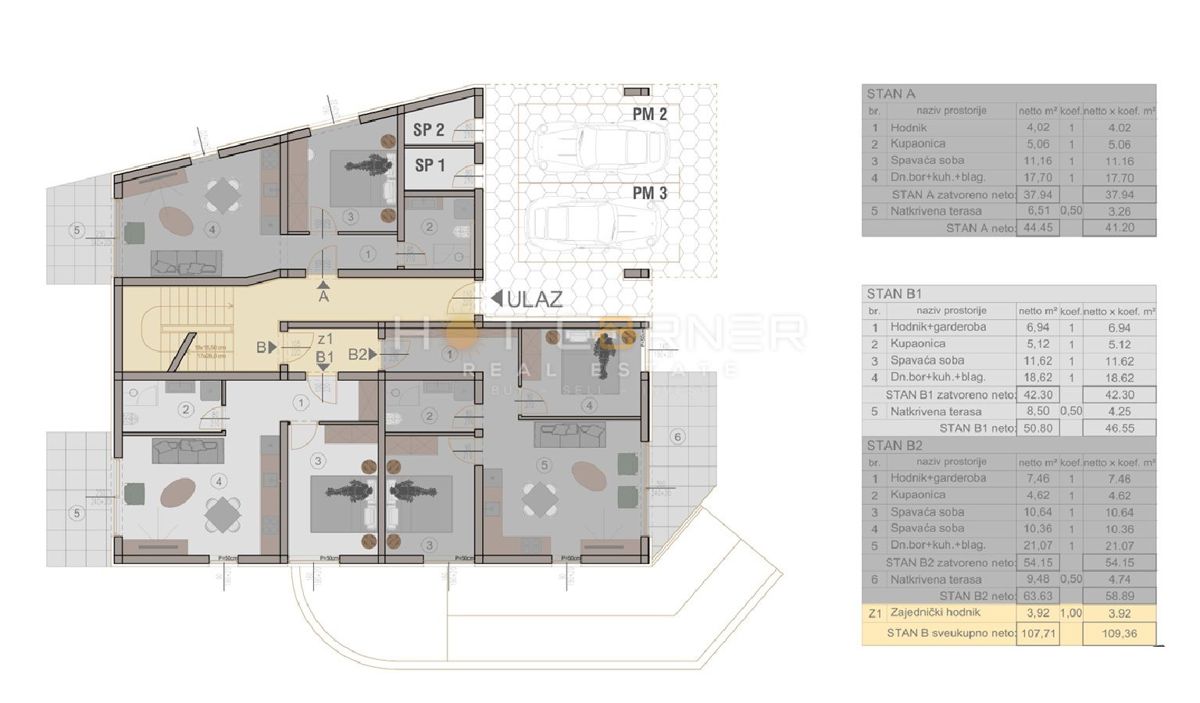 Stanovanje Premantura, Medulin, 57,50m2