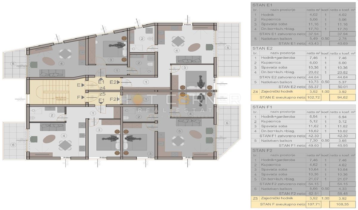 Stanovanje Premantura, Medulin, 57,50m2