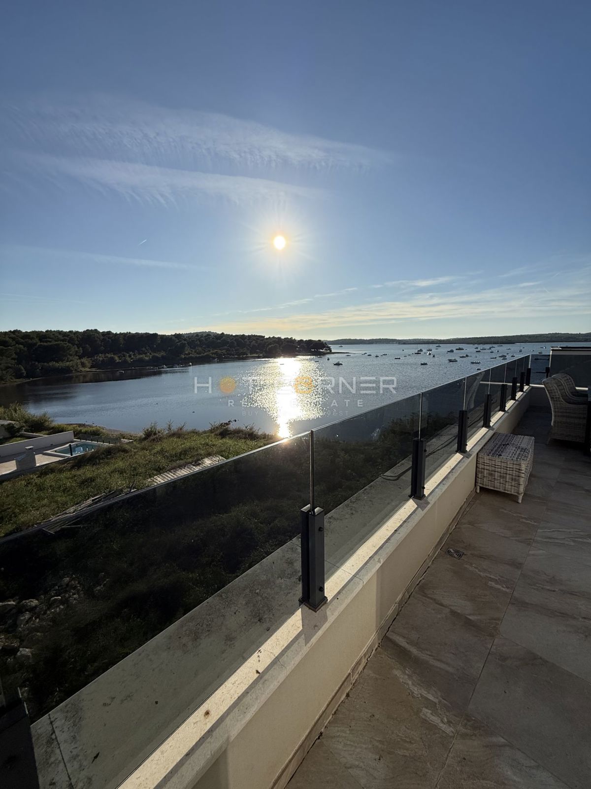Medulin, penthouse, 1. vrsta ob morju, odprt pogled na morje