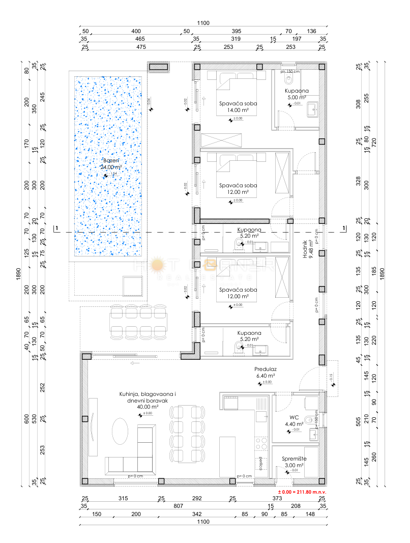 Zemljišče Fažana, 2.400m2