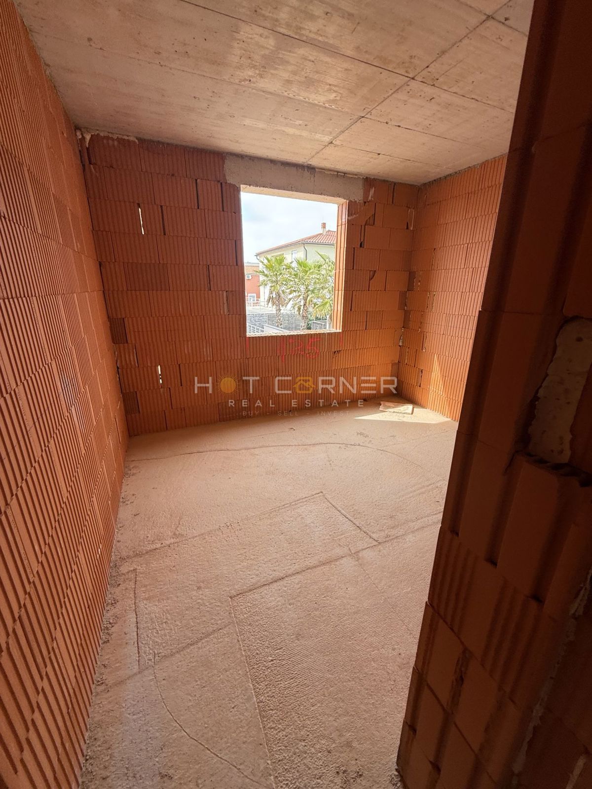 Medulin - moderen stan v novogradnji, 2 spalnici, velika terasa s pogledom na morje