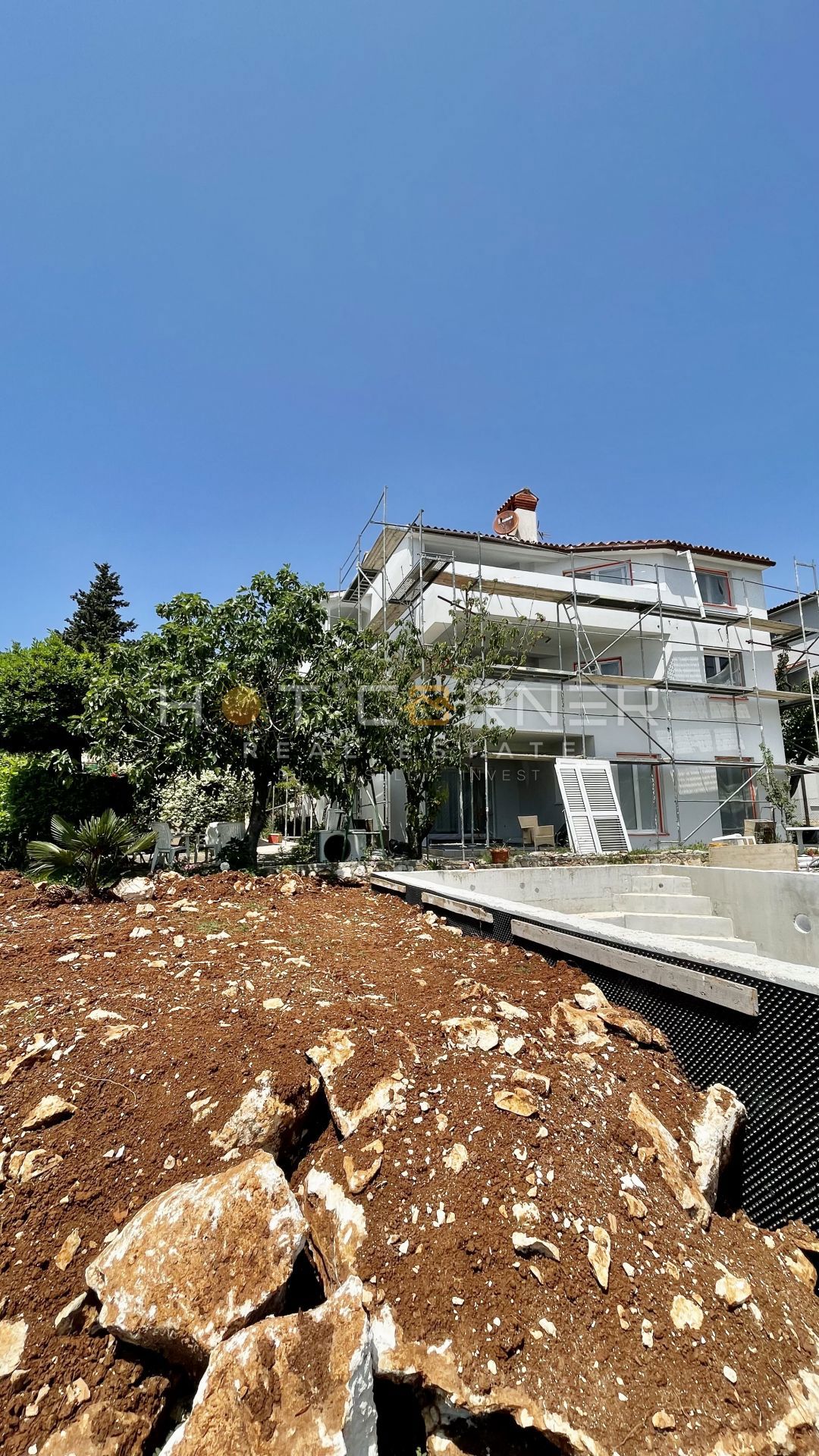 Banjole, novo stanovanje z bazenom, pogled na morje, 120 m2