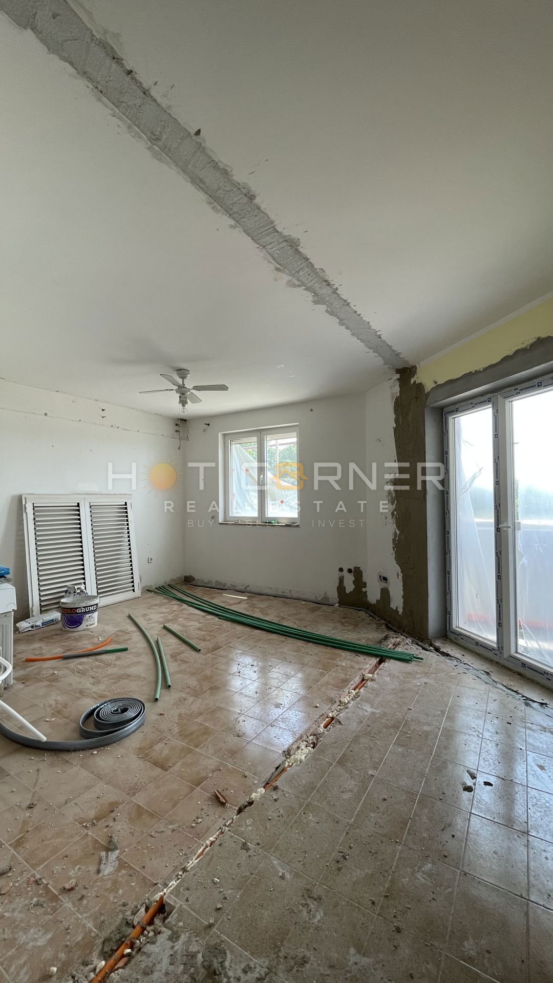 Banjole, novo stanovanje z bazenom, pogled na morje, 120 m2