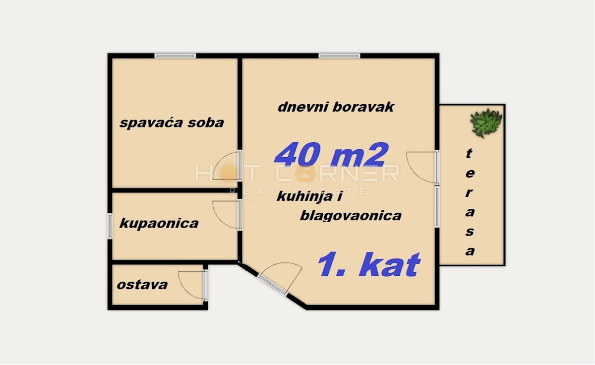 Stanovanje Medulin, 40m2