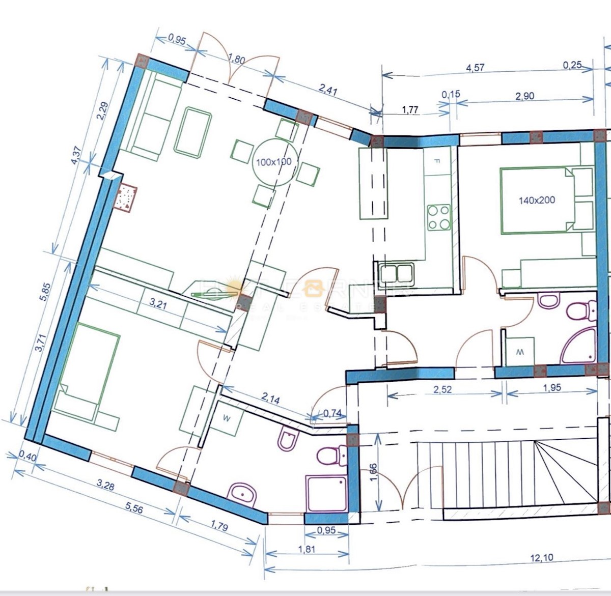 Stanovanje Rovinj, 67,60m2