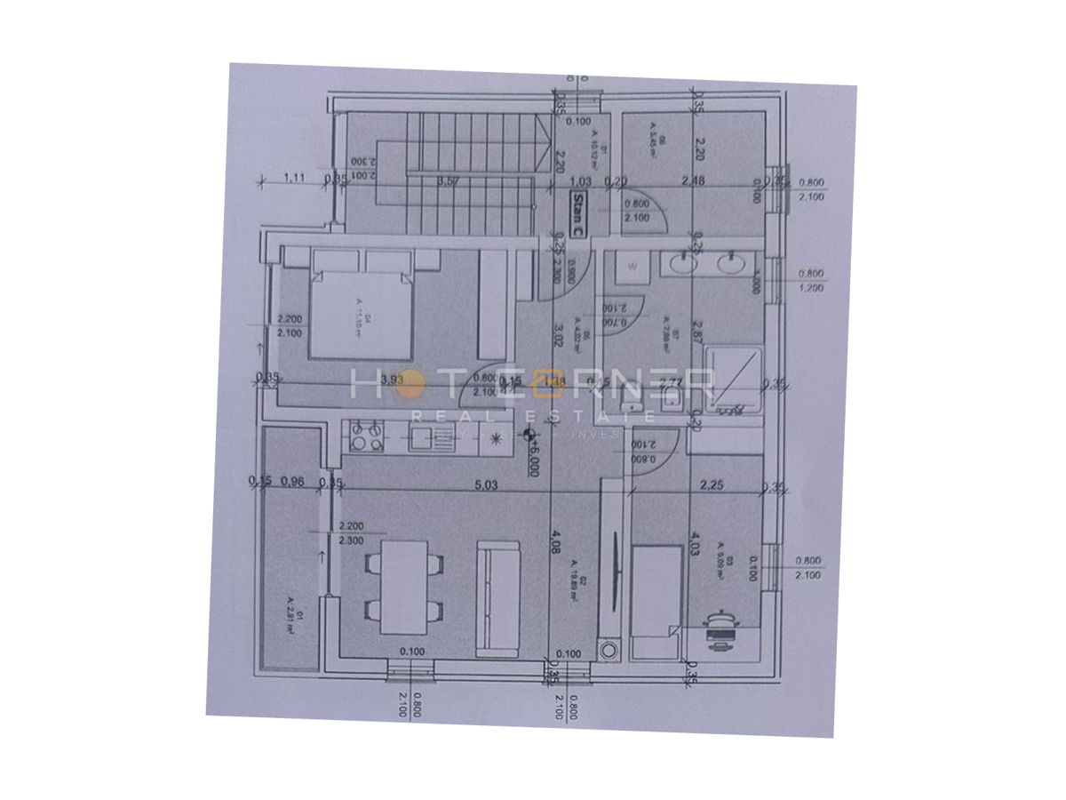 Stanovanje Valdebek, Pula, 57m2