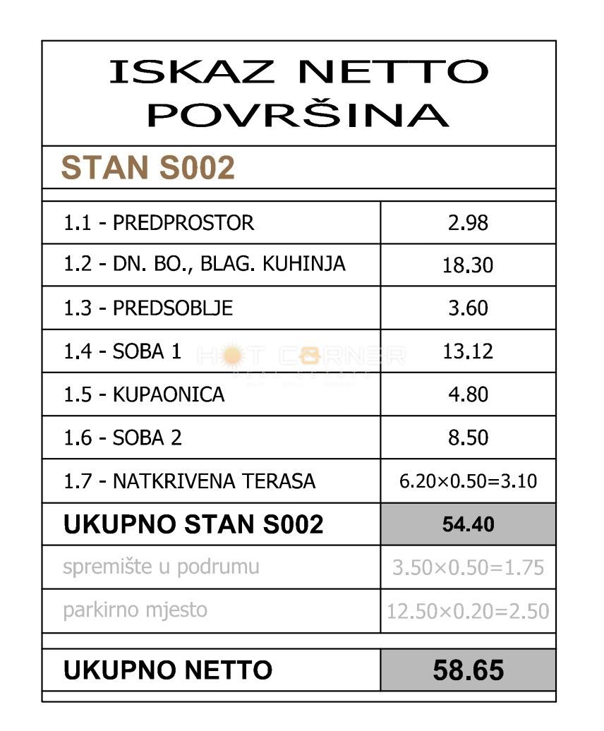 Pula - stan v pritličju 58,65 m² z parkiriščem in vrtom