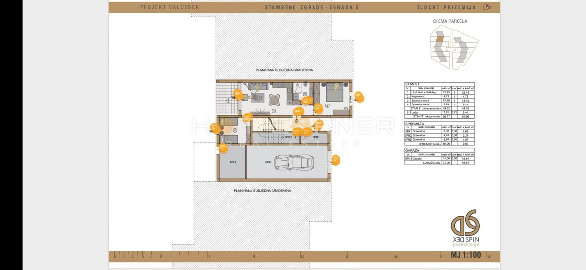 STAN V PRITLIČJU Z VRTOM, VALDEBEK