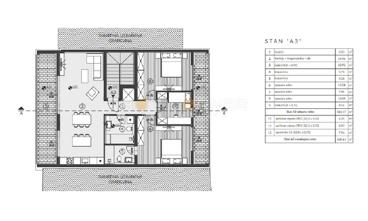 Stanovanje Banjole, Medulin, 130m2