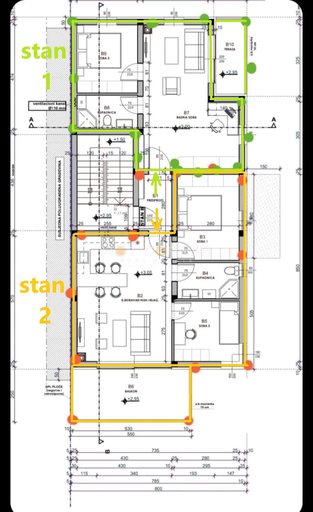 Stanovanje Medulin, 110m2
