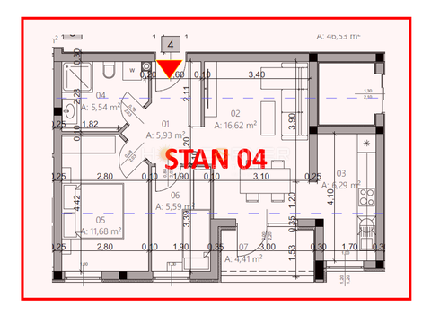 Monvidal, Pulj, odlična lokacija, 2 spalnici, loža, dvigalo