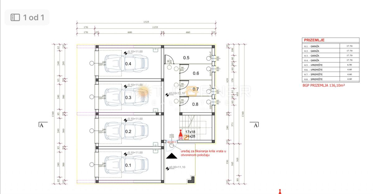 Stanovanje Valdebek, Pula, 70,92m2