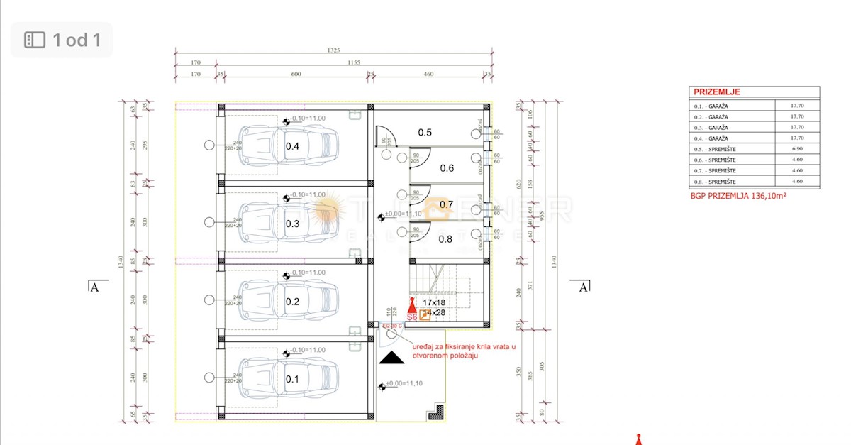 Stanovanje Valdebek, Pula, 70,92m2