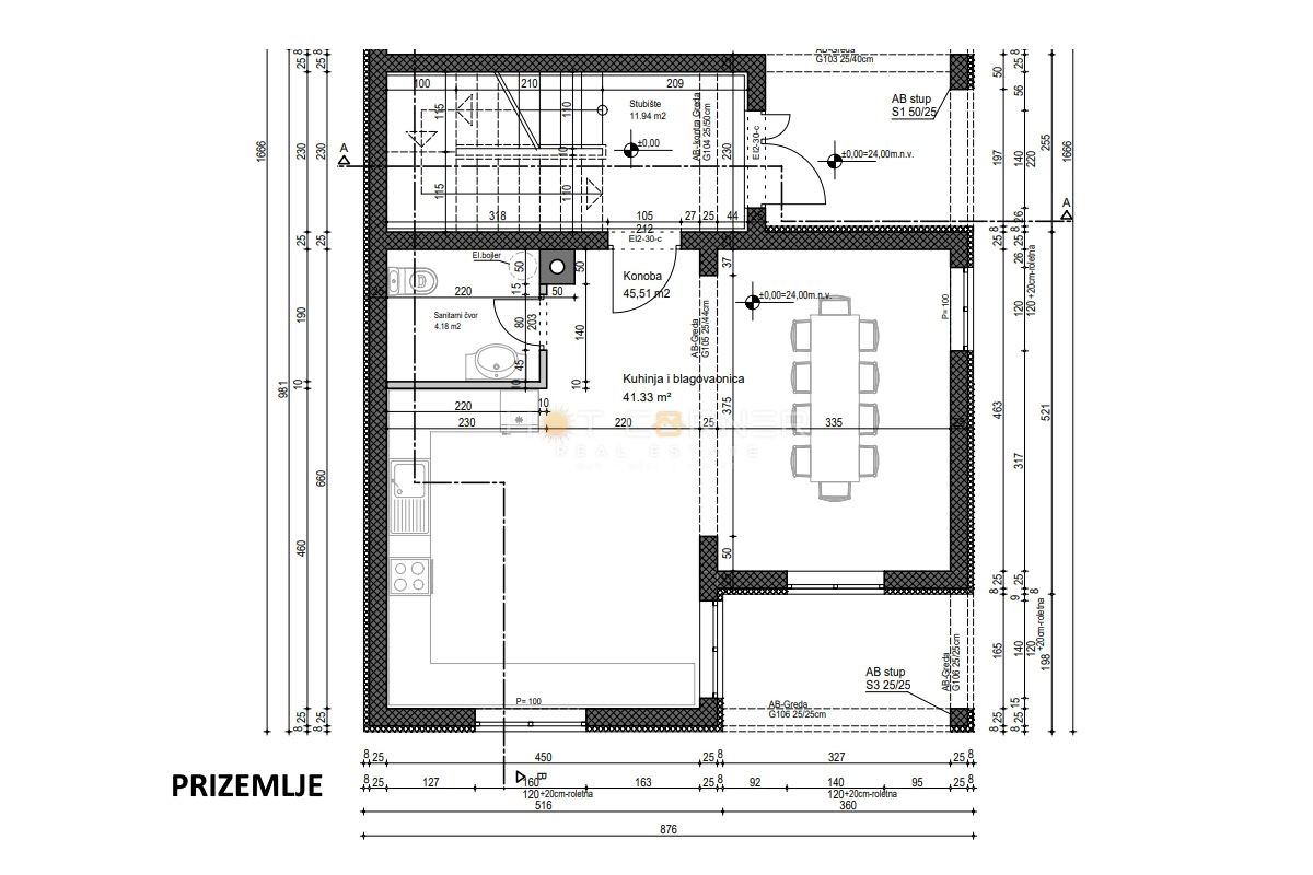 Stanovanje Monvidal, Pula, 115m2