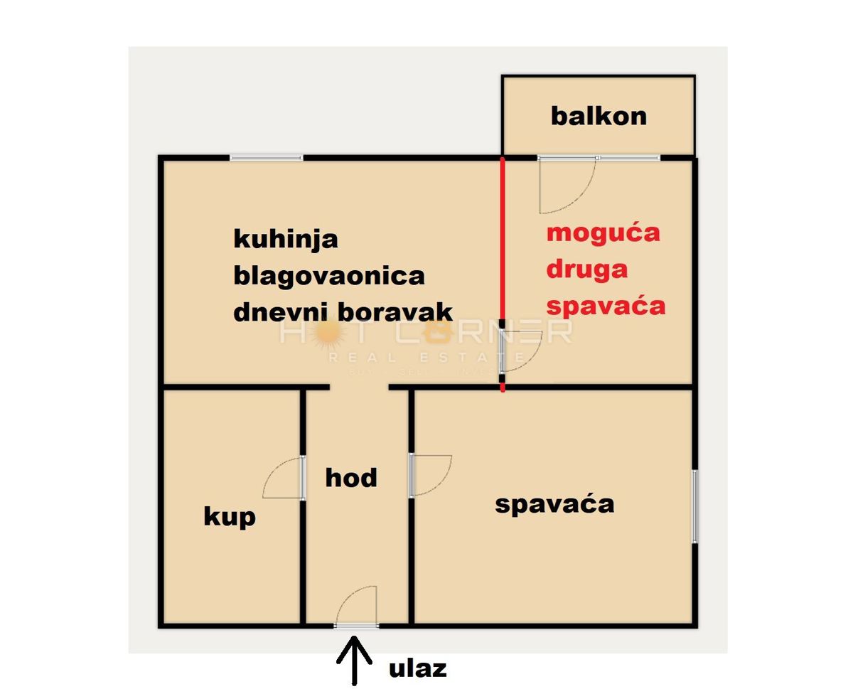 Stanovanje Kaštanjer, Pula, 59m2
