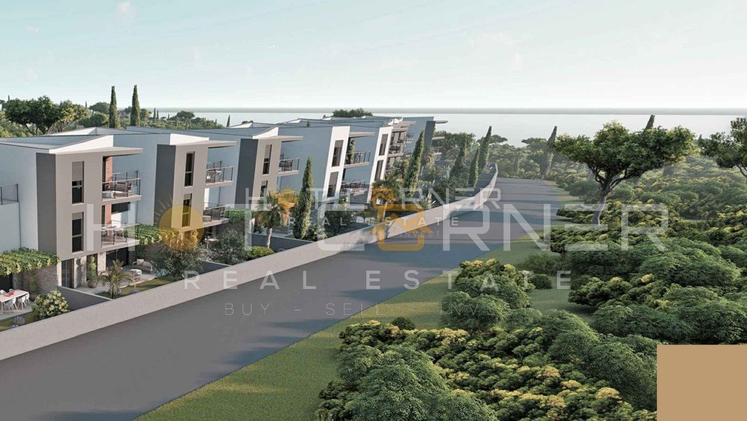 Medulin, 650 m od plaže, novo, pritlično stanovanje, 2SS z 175 m² vrta