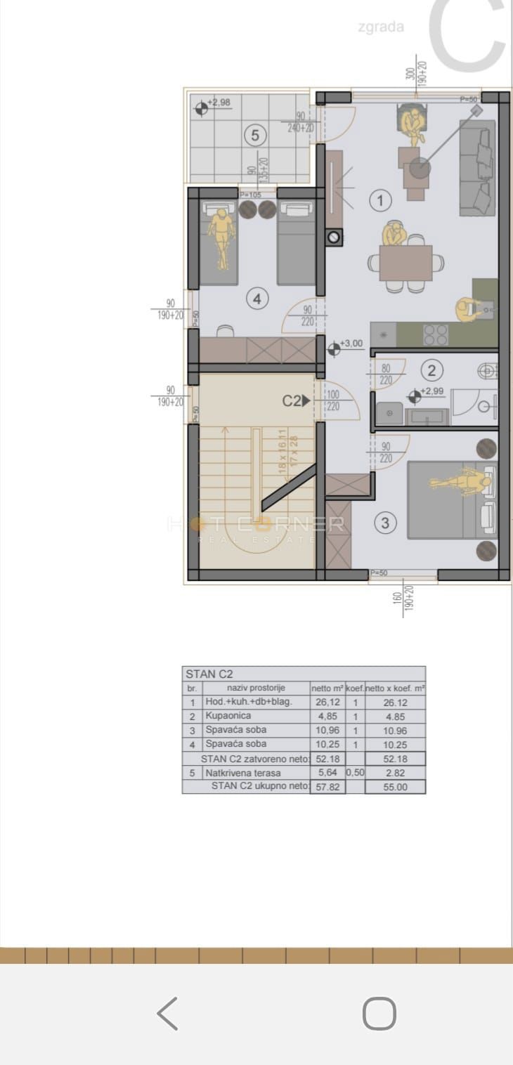 Prostorno stanovanje v Štinjanu s pogledom na Brione in morje