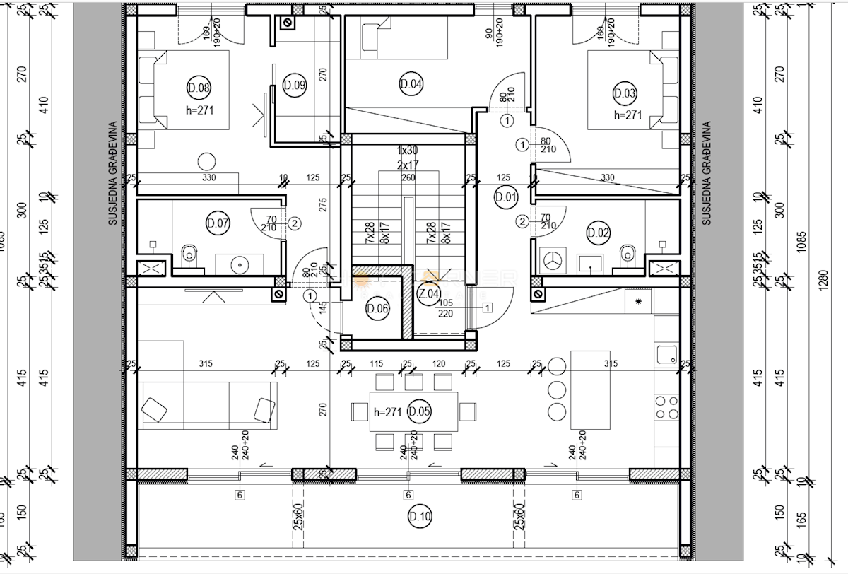 Stanovanje Valdebek, Pula, 120,30m2