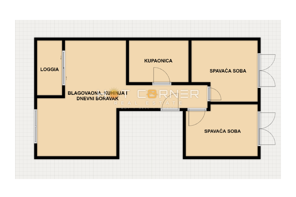 Stanovanje Nova Veruda, Pula, 50m2