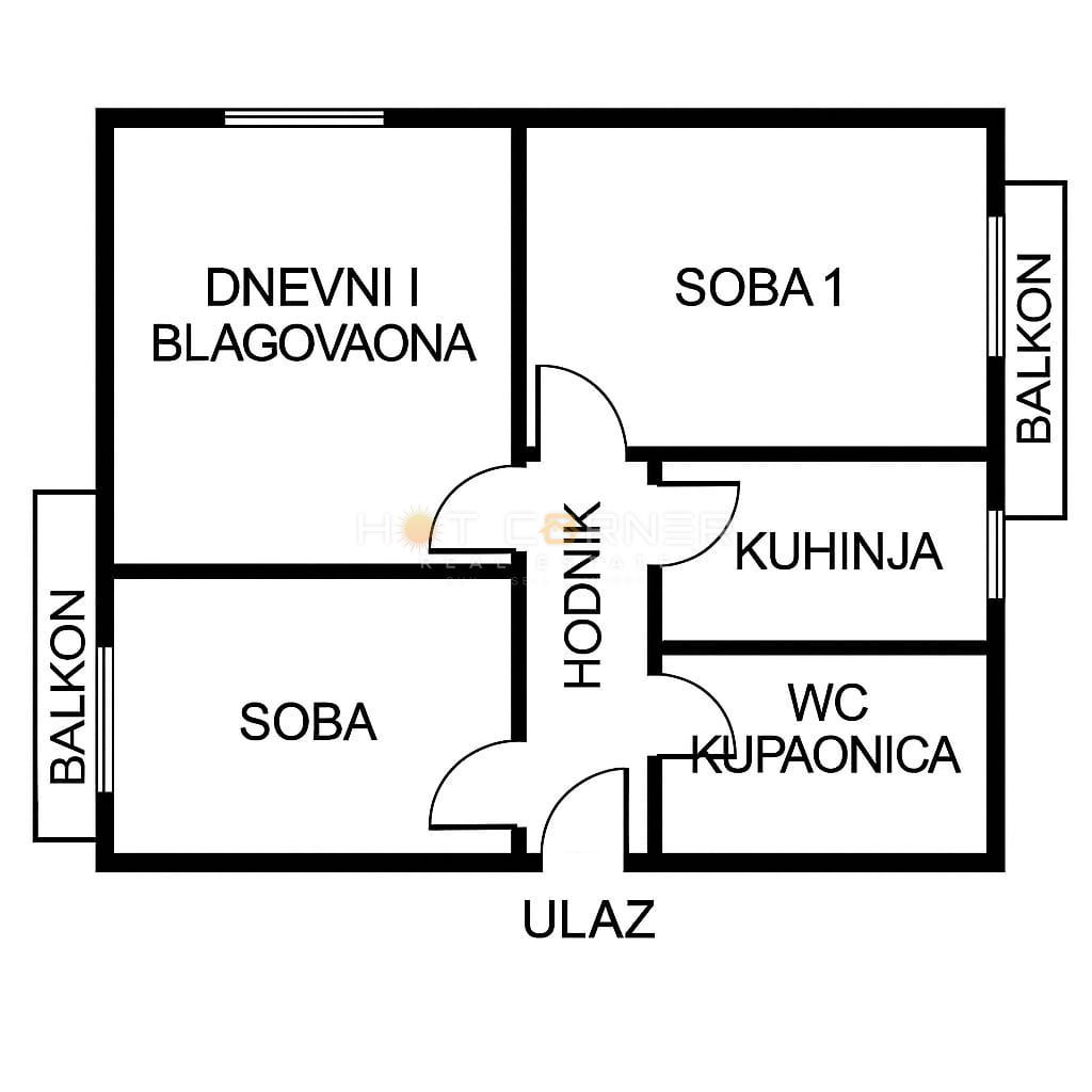 Stanovanje Monte Zaro, Pula, 65m2