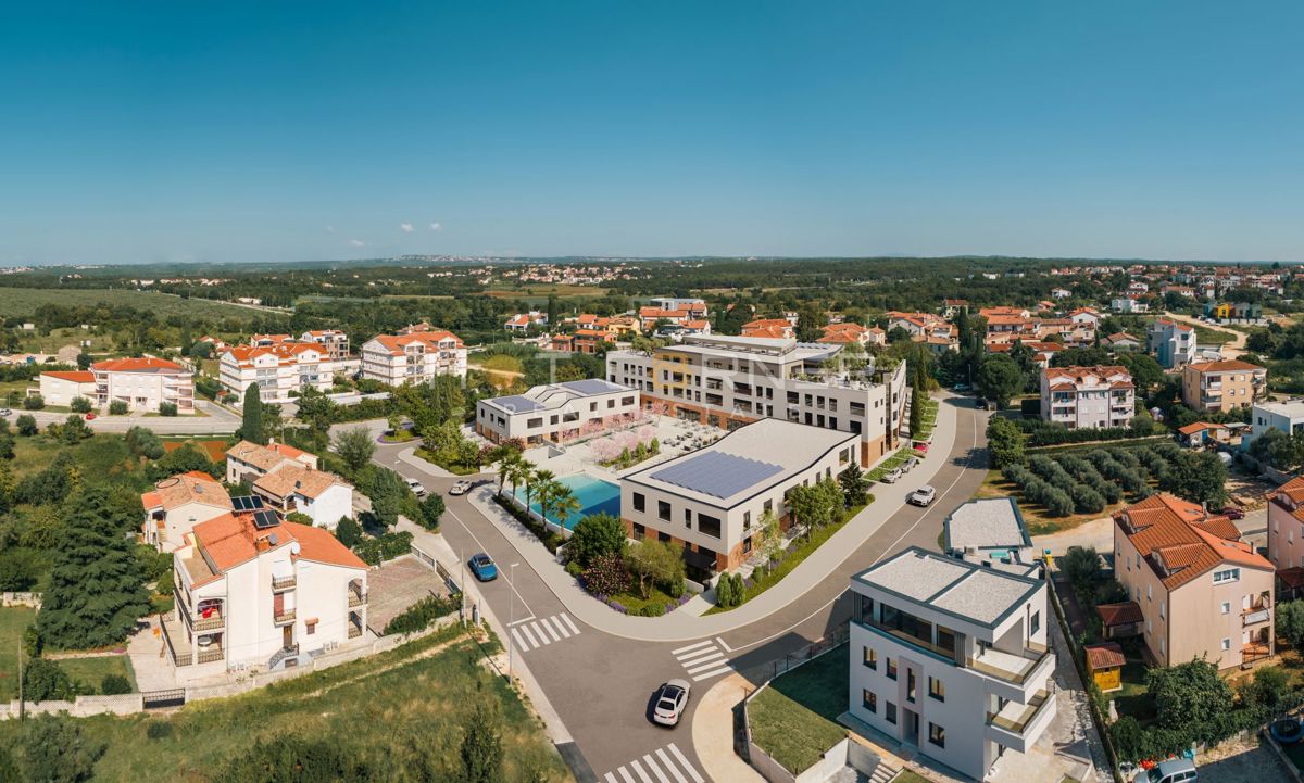 Poreč, luksuzno stanovanje, 3 spalnice, čudovit pogled na morje, bazen, dvigalo