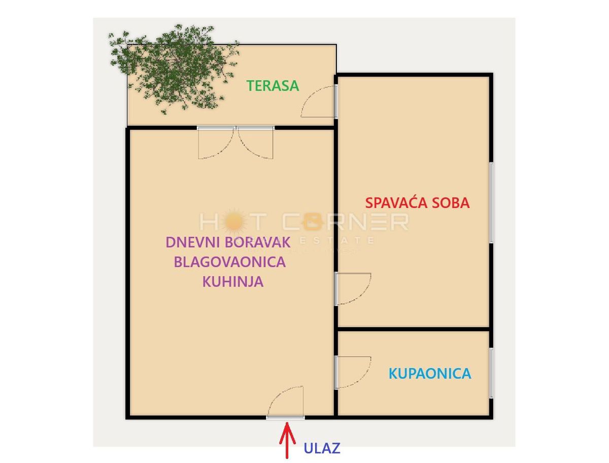 Stanovanje Banjole, Medulin, 40m2
