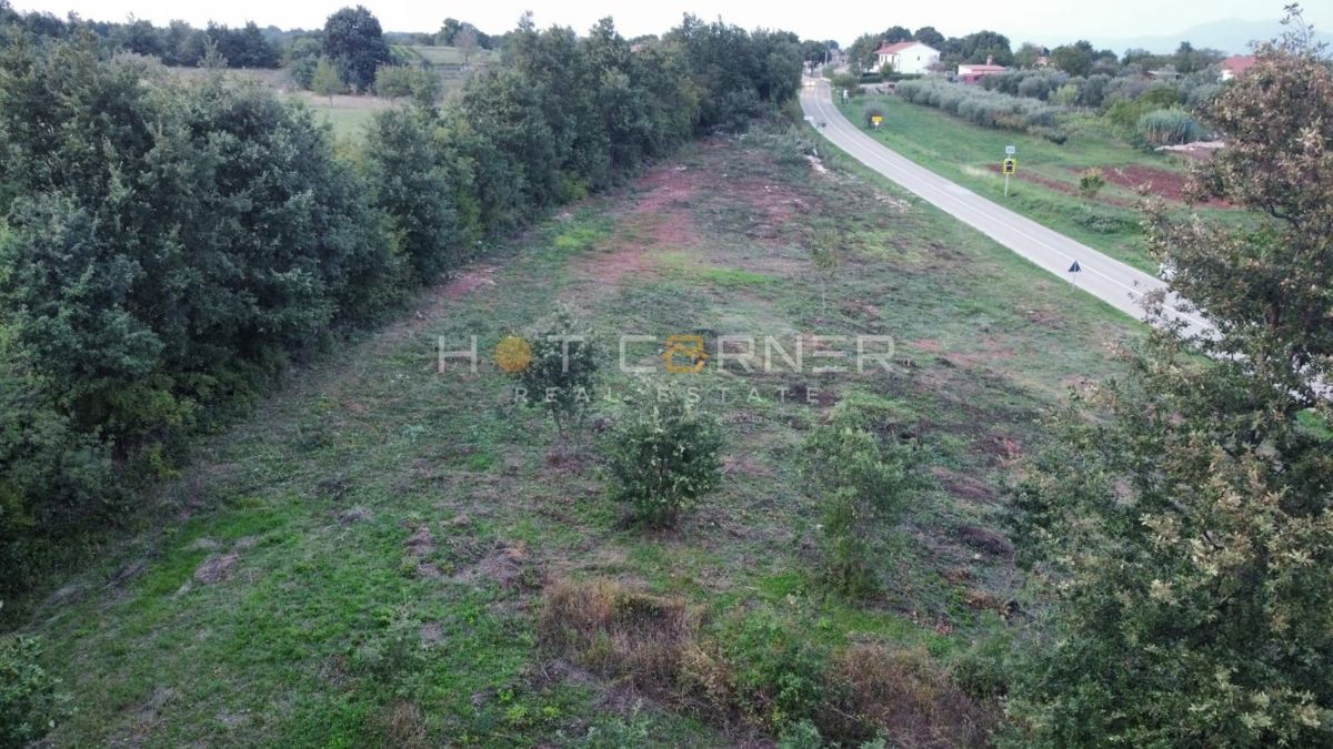 Barban, zazidljivo zemljišče za počitniško hišo, pogled na morje, 89 €/m²