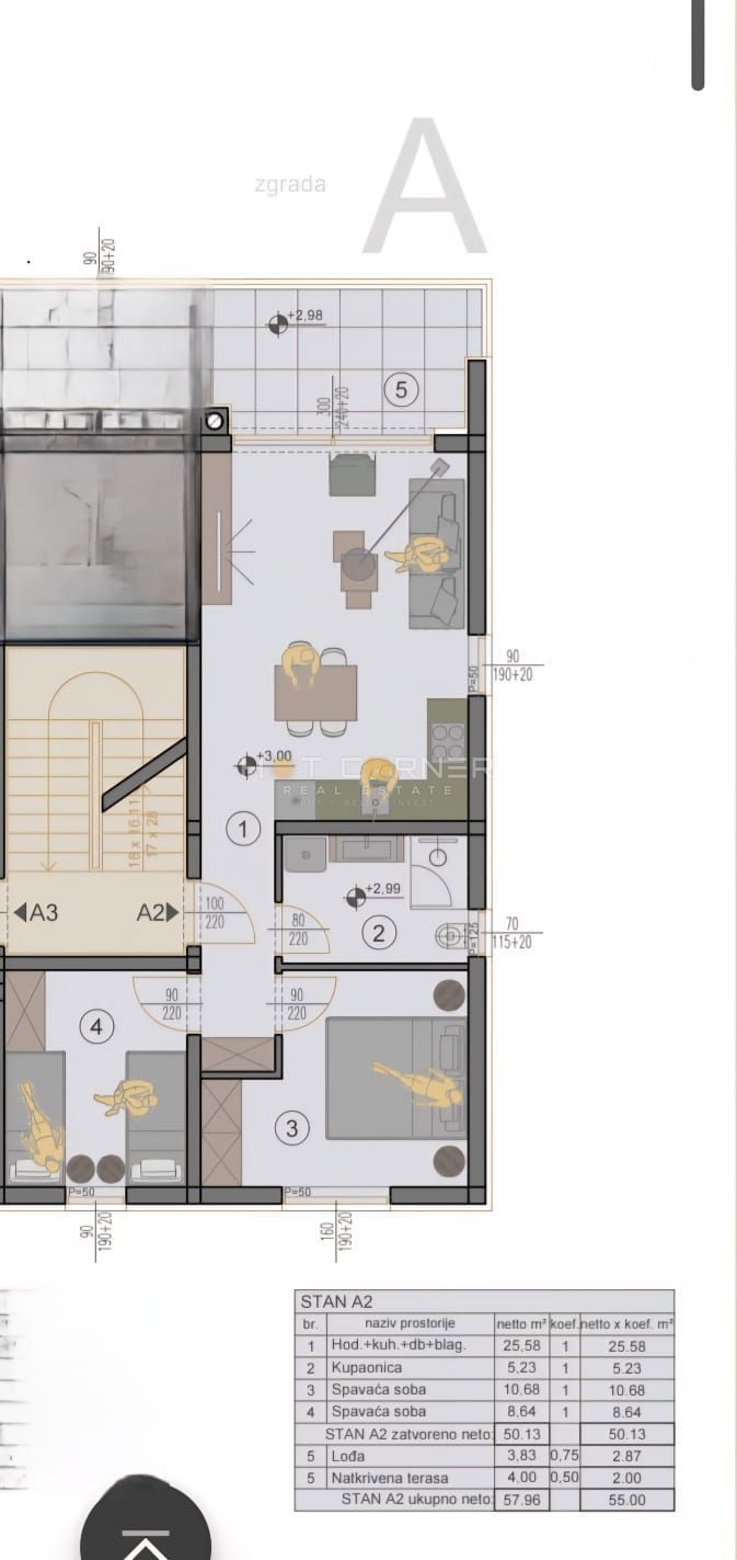 Čudovit stan s pogledom na morje – novogradnja v Štinjanu