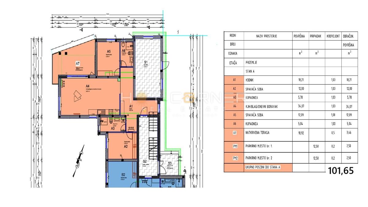 Stanovanje Fažana, 101,50m2
