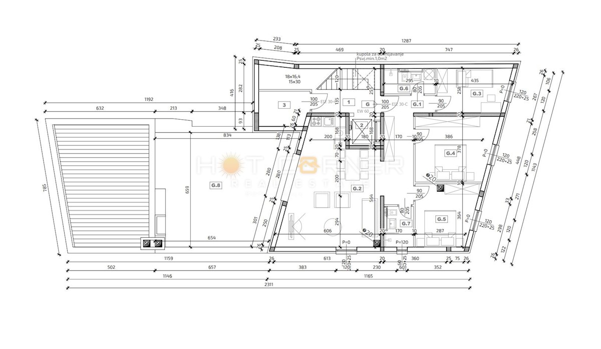 Stanovanje Nova Veruda, Pula, 125m2