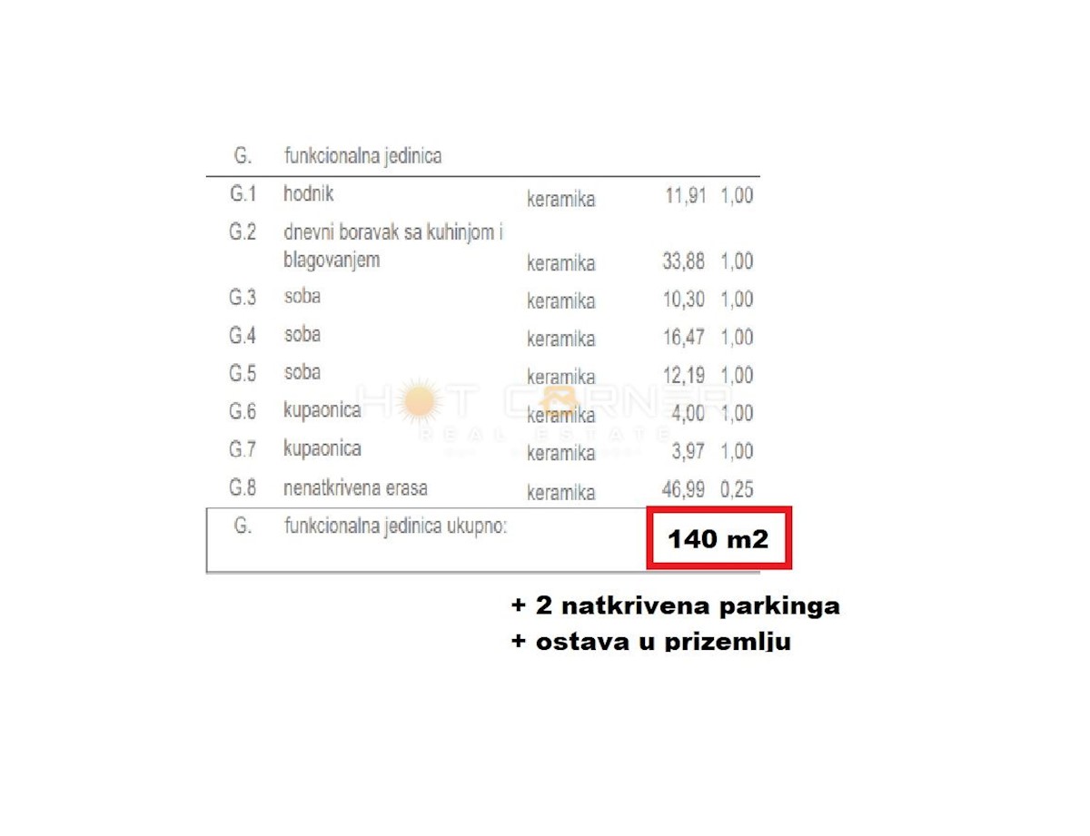 Stanovanje Nova Veruda, Pula, 125m2