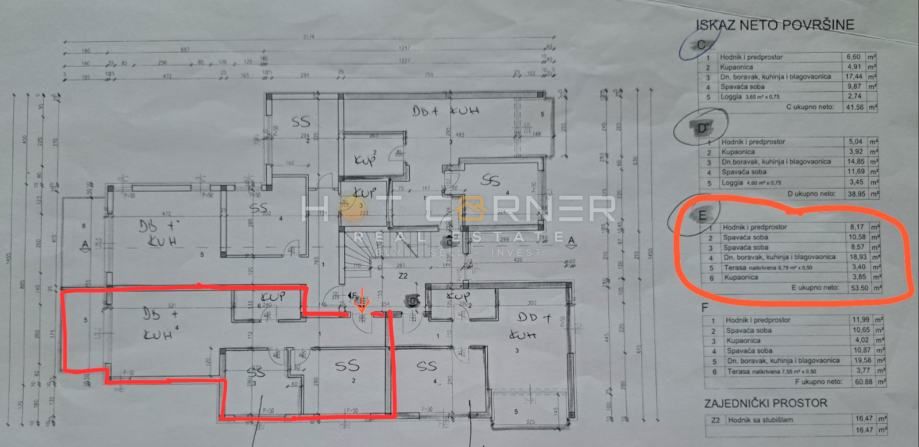 Medulin, nov apartma, 56 m², 2 spalnici, 600 m od morja