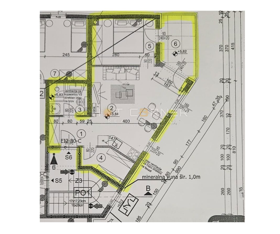 Stanovanje Stoja, Pula, 52,80m2