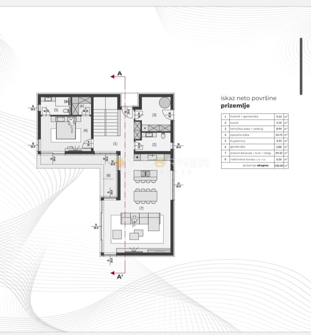 Zazidljivo zemljišče z gradbenim dovoljenjem v Ližnjanu