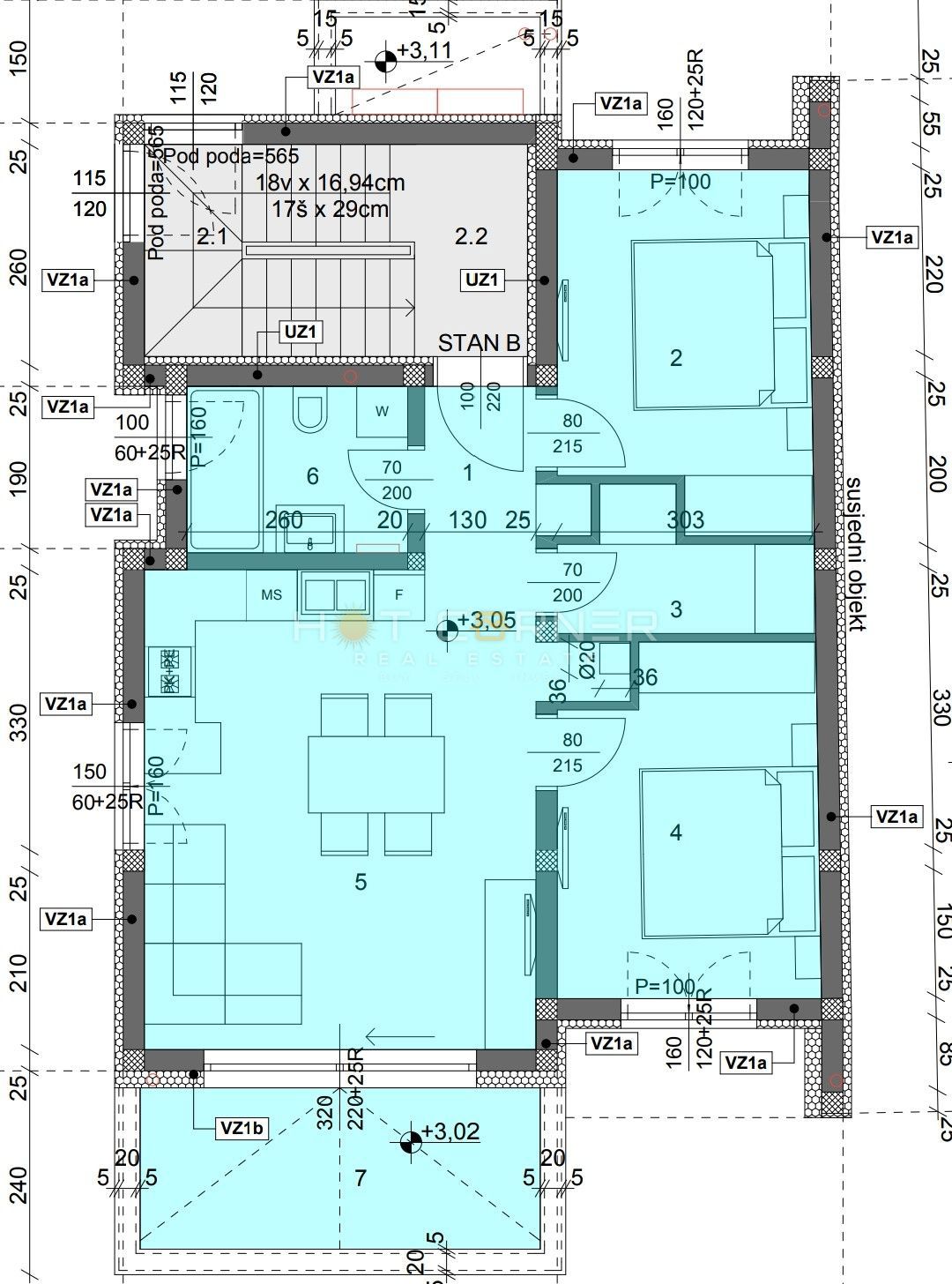 Stanovanje Valbandon, Fažana, 72,20m2