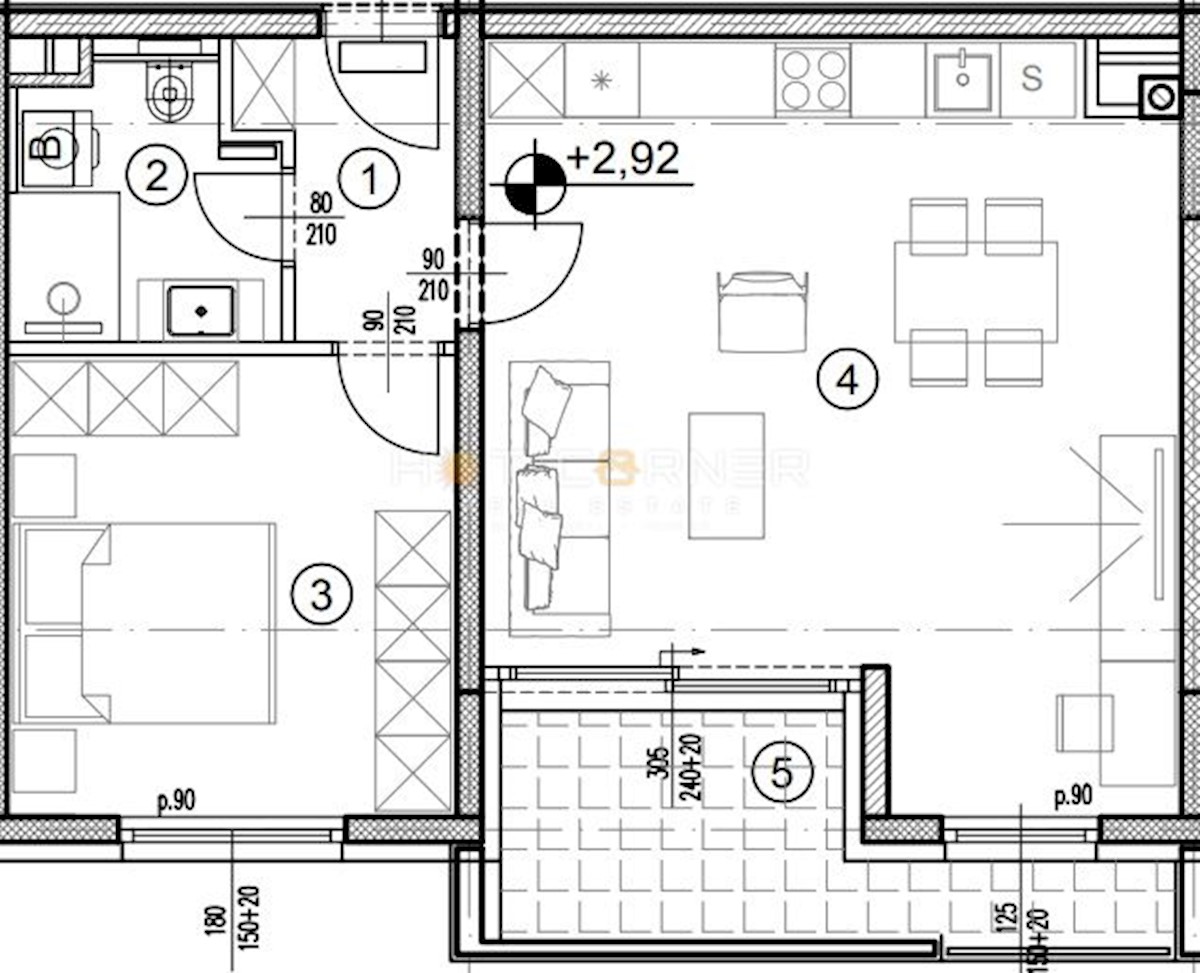 Stanovanje Sv. Polikarp / Sisplac, Pula, 55m2